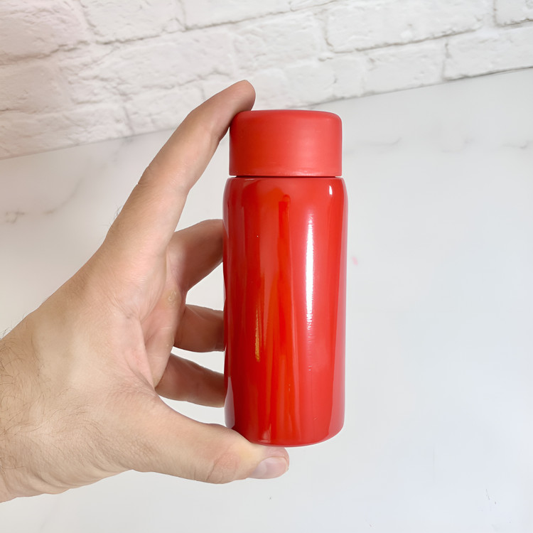 لیوان مسافرتی مینی رنگی استیل دوجداره 150 میلیلیتر