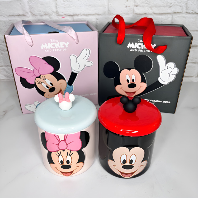ماگ فانتزی سرامیکی رنگی با طرح شخصیتهای دیزنی