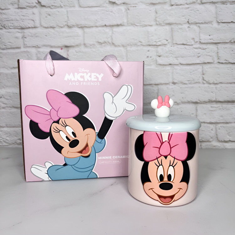 لیوان دمنوش و قهوه سرامیکی طرح میکی و مینی موس