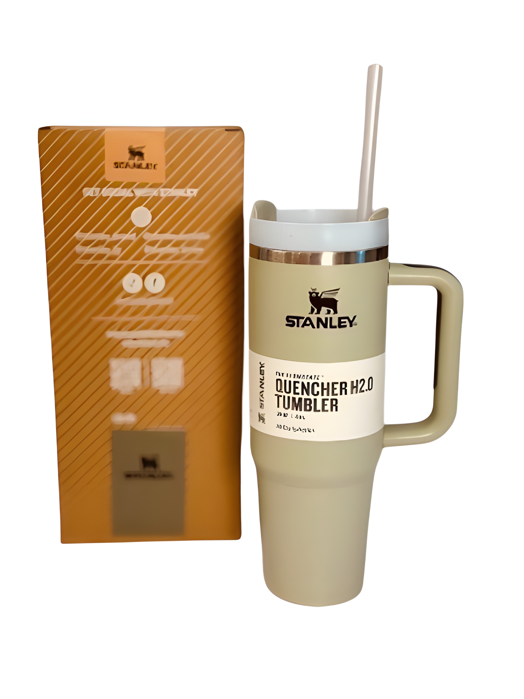 تراول ماگ استنلی Quencher سبز زیتونی حجم ۳۰ oz