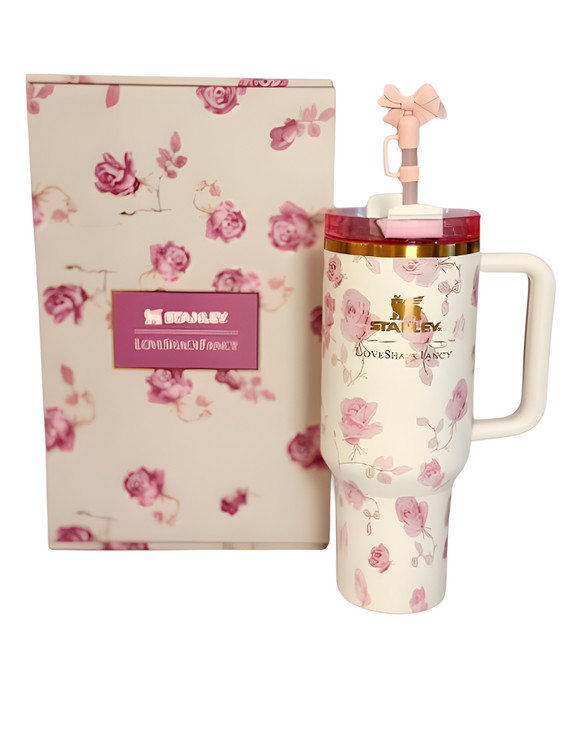 تراول ماگ استنلی Quencher سفید با جعبه کادویی شیک