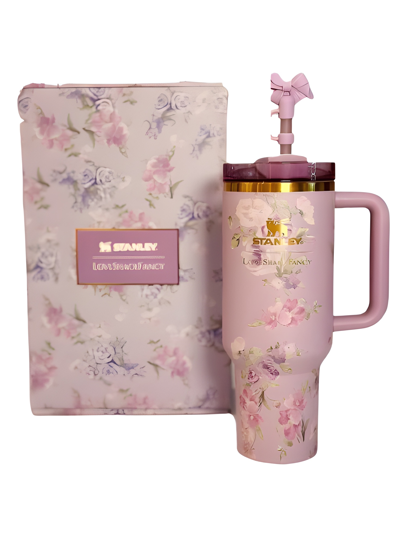 تراول ماگ استنلی Quencher بنفش با جعبه کادویی شیک