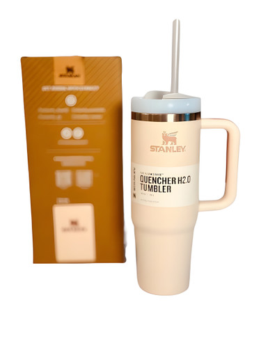 تراول ماگ استنلی Quencher صورتی کم رنگ 30 oz