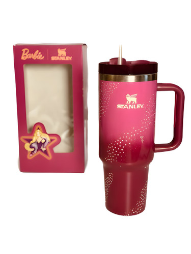 تراول ماگ استنلی باربی ستارهای با جعبه کادویی شیک