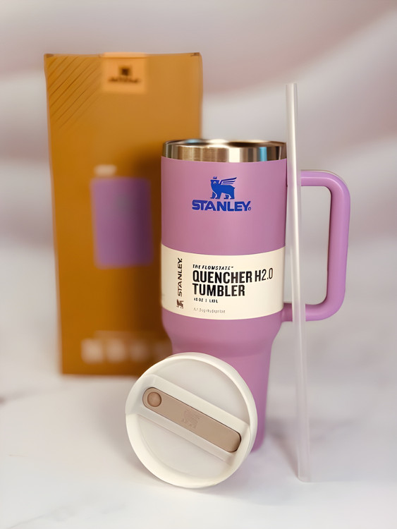 ماگ استنلی Quencher بنفش برای استفاده روزانه و سفر