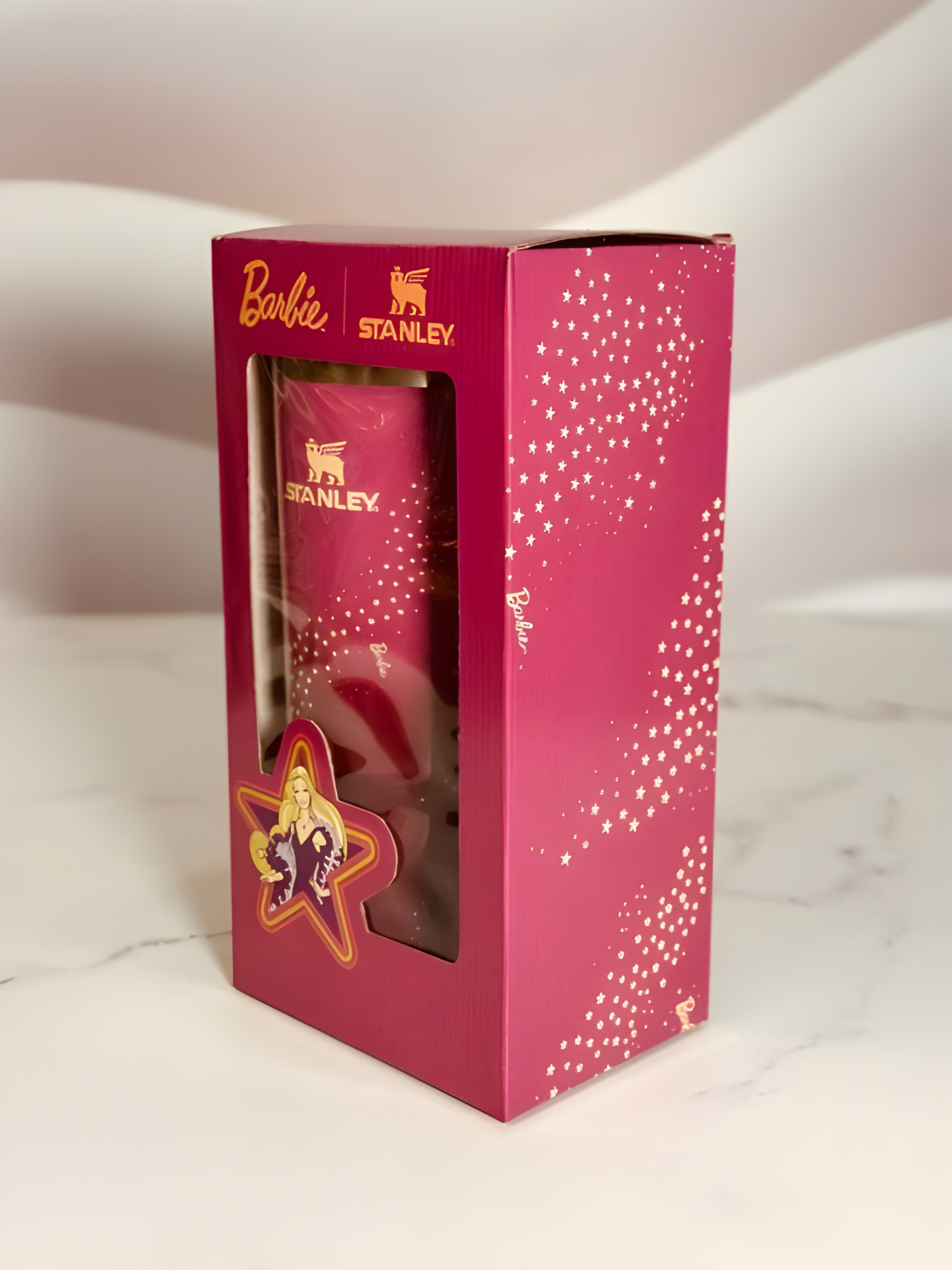 تراول ماگ باربی ستاره‌ای با طراحی جذاب و مدرن