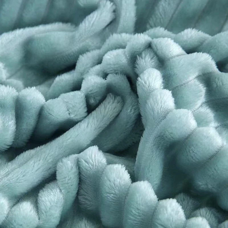 پتو پلیسه‌ای تک‌رنگ راحت و ضد حساسیت