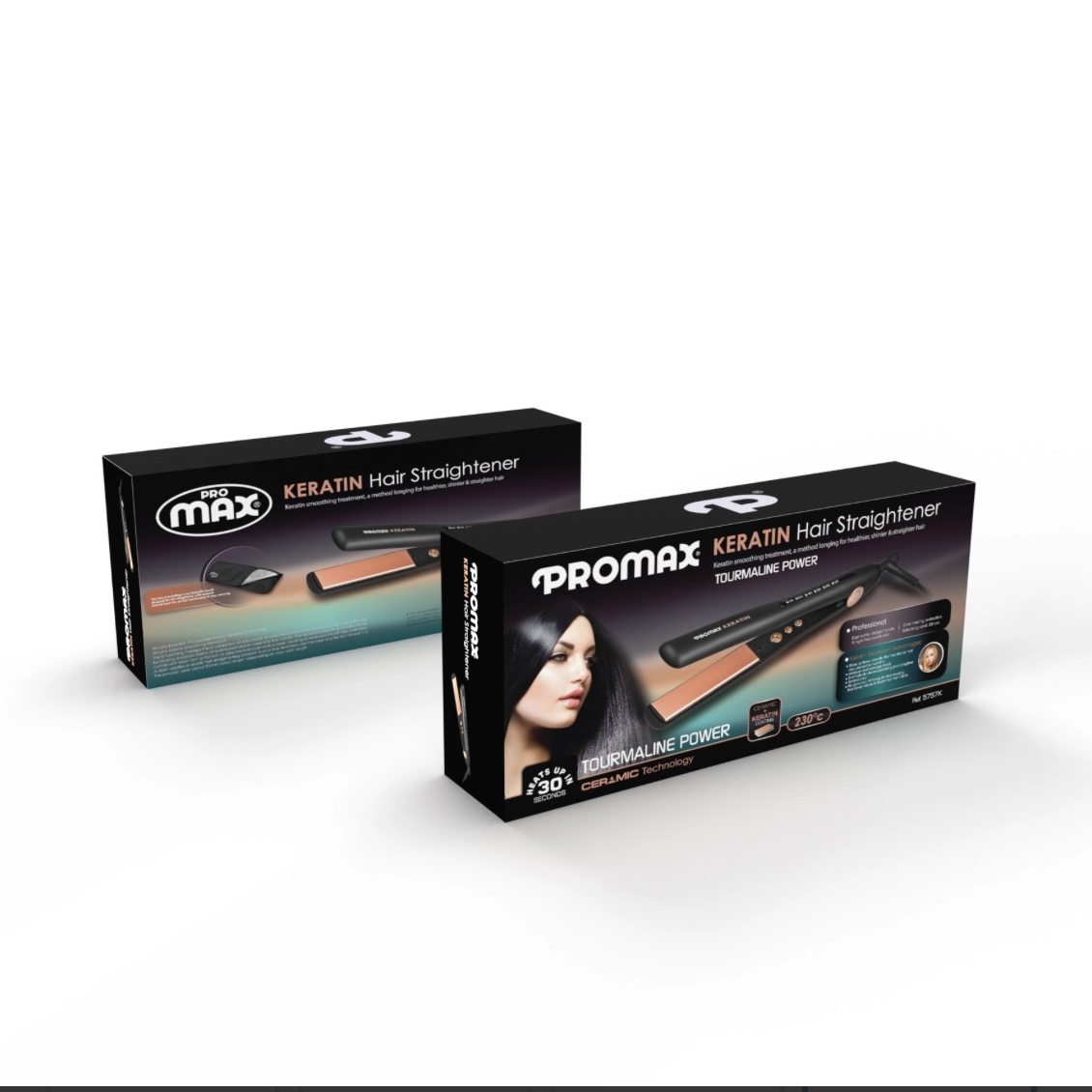 اتو مو پرومکس مدل 5757K با قابلیت تنظیم دما