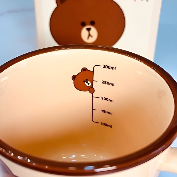 ماگ فانتزی تدی میل دار با کیفیت بالا