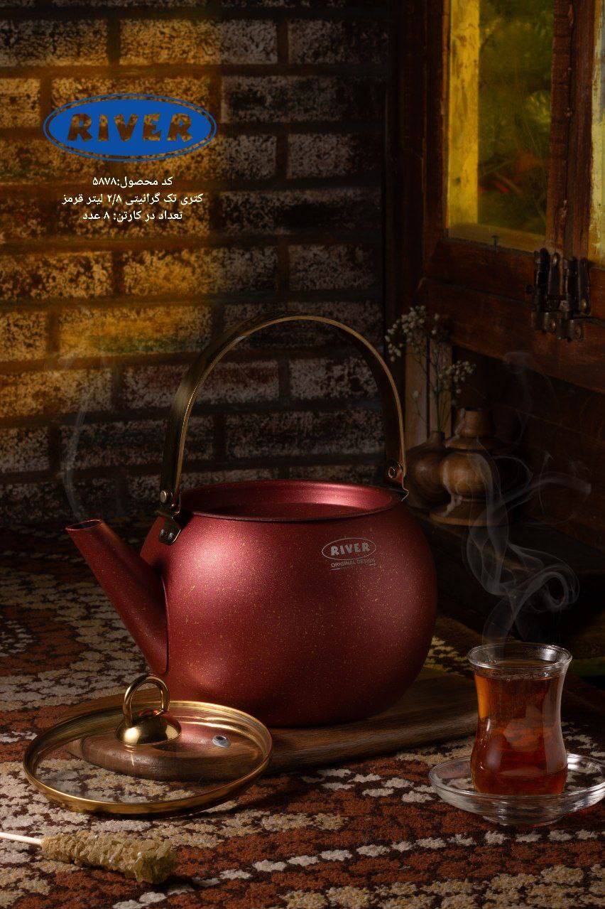 کتری آلومینیومی تفلون دار تک مدل 2.8 لیتر