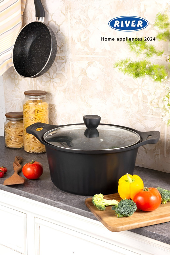 قابلمههای تک چدنی ریور (RIVER) با روکش گرانیت