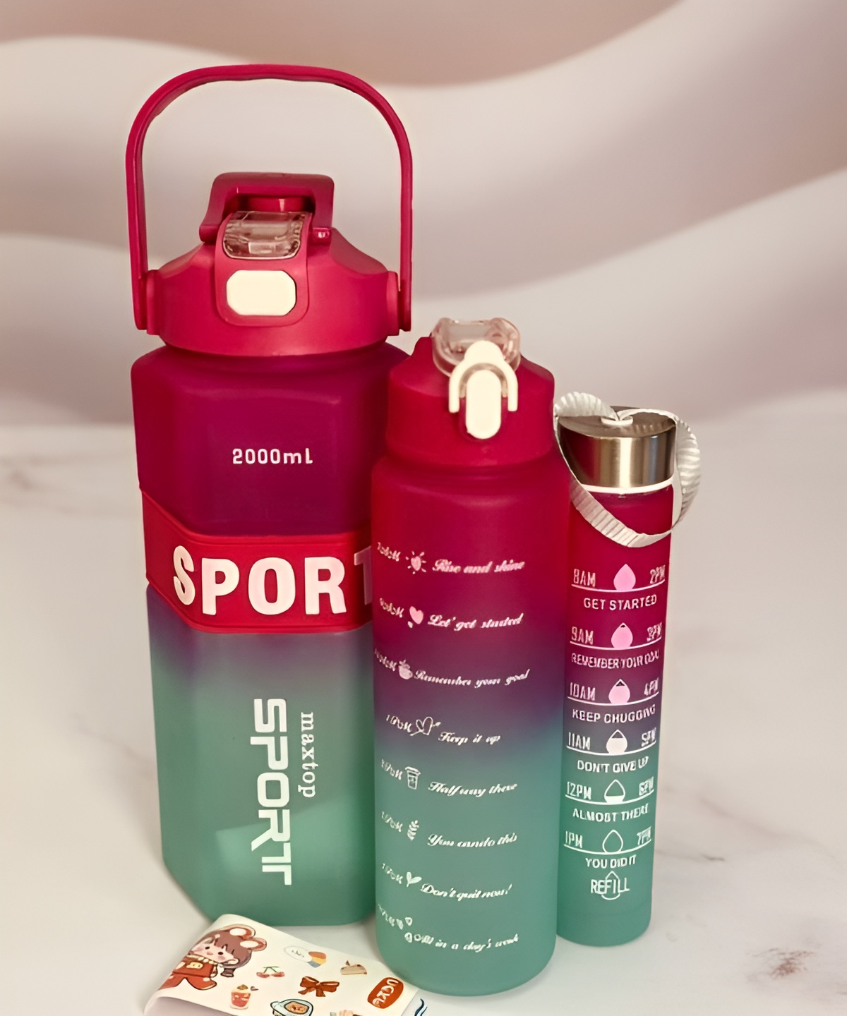 قمقمه سه‌تایی Refill با طراحی کاربردی و مدرن