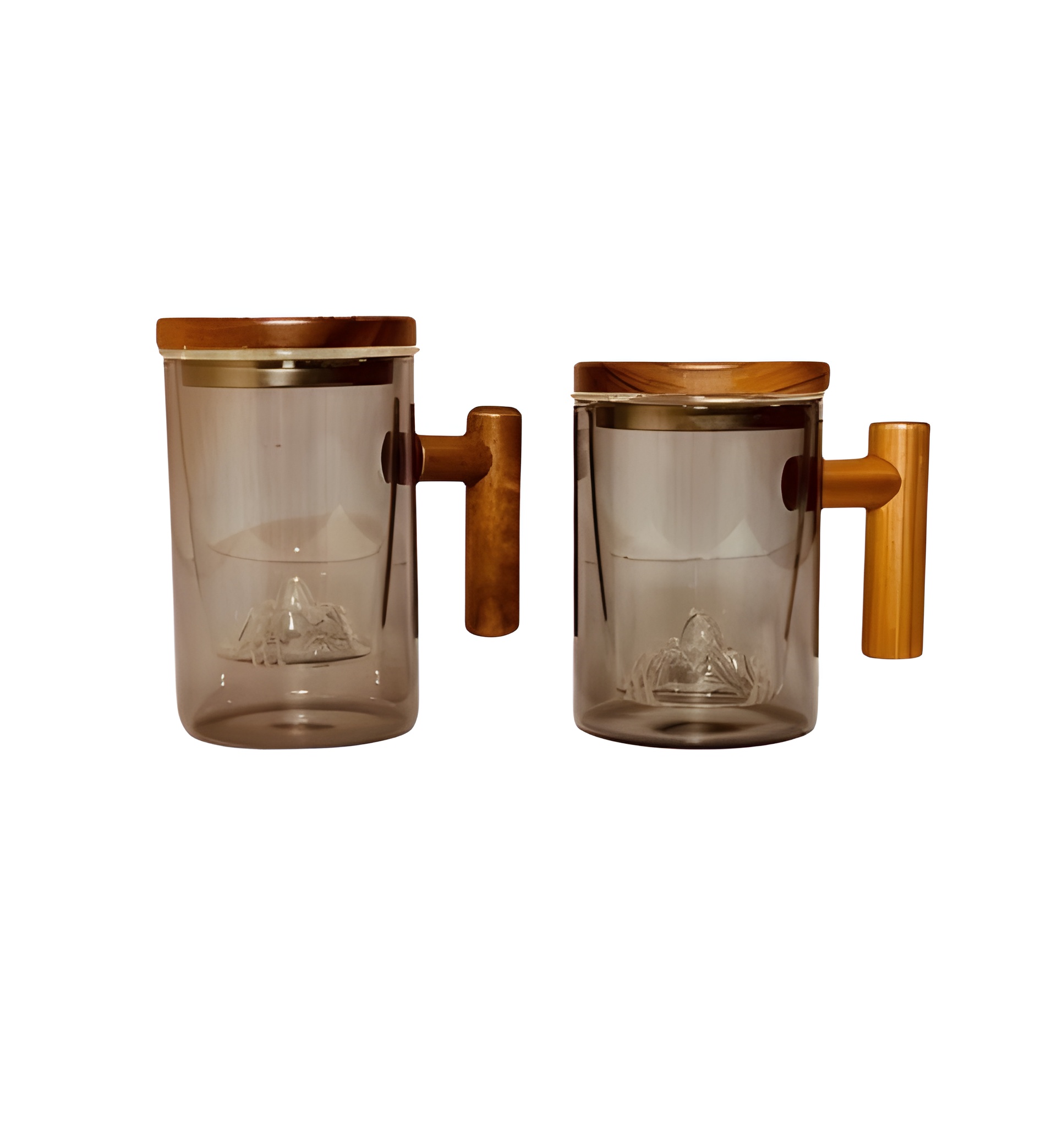 ماگ دمنوش با دسته چوبی مناسب نوشیدنی‌های گرم