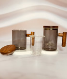 ماگ دمنوش با کیفیت بالا و دسته چوبی زیبا