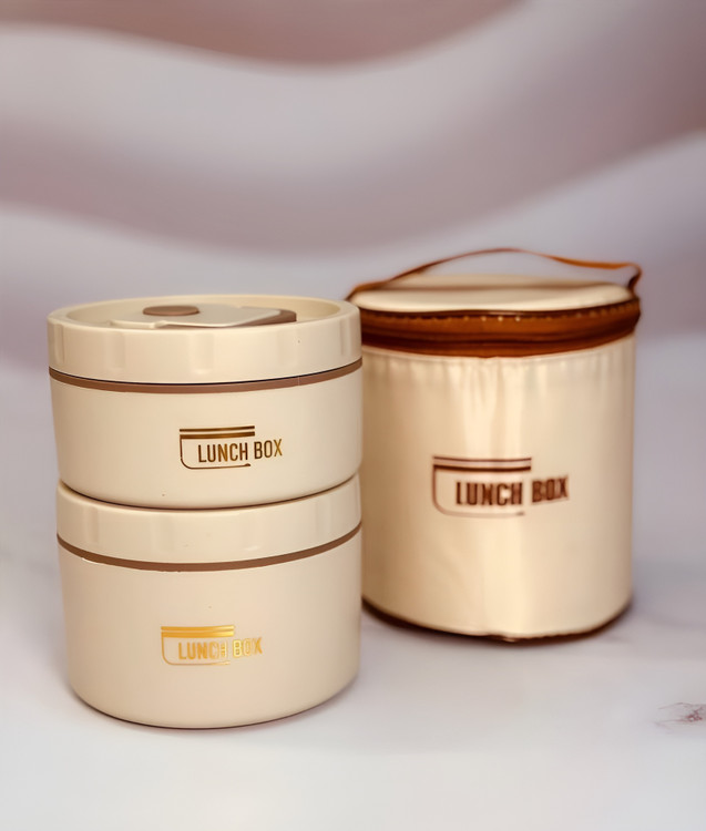 ظرف غذا استیل دو تکه سبک و بادوام