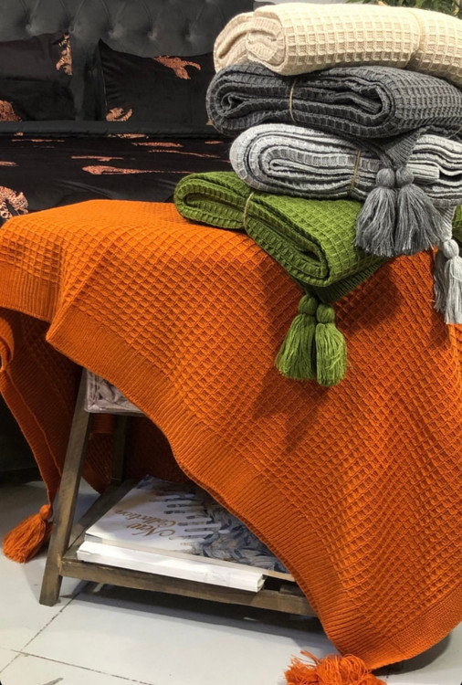 شال مبل بافتی با کیفیت بالا و نرم