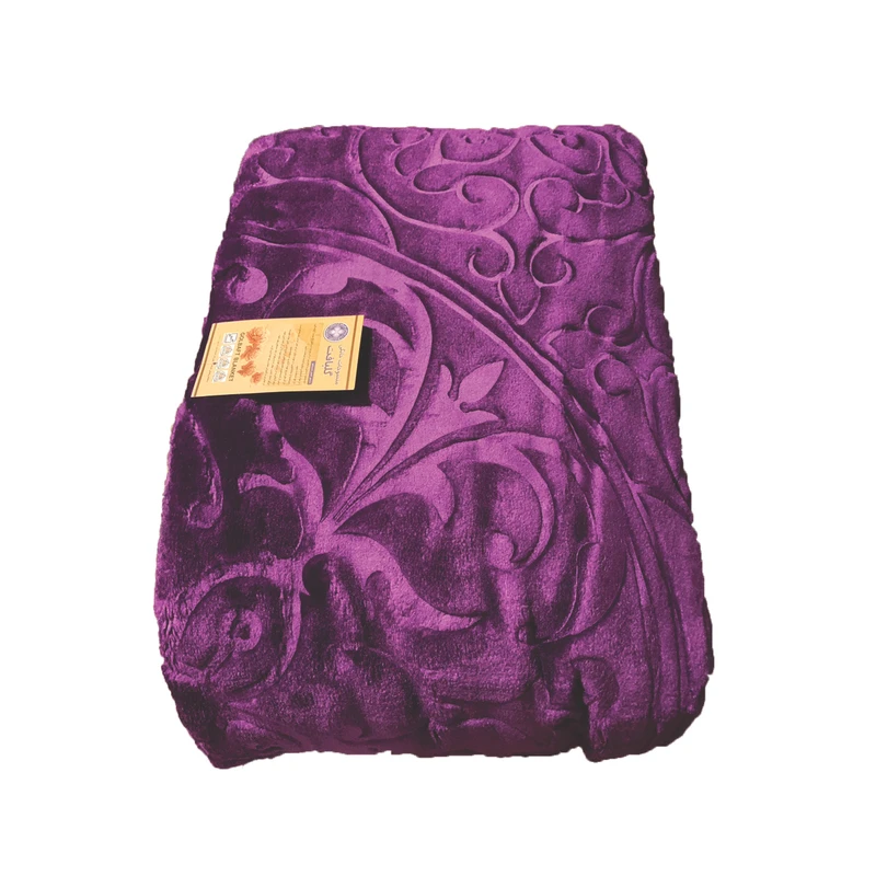 پتو گلبافت مدل گل برجسته مناسب خواب آرام