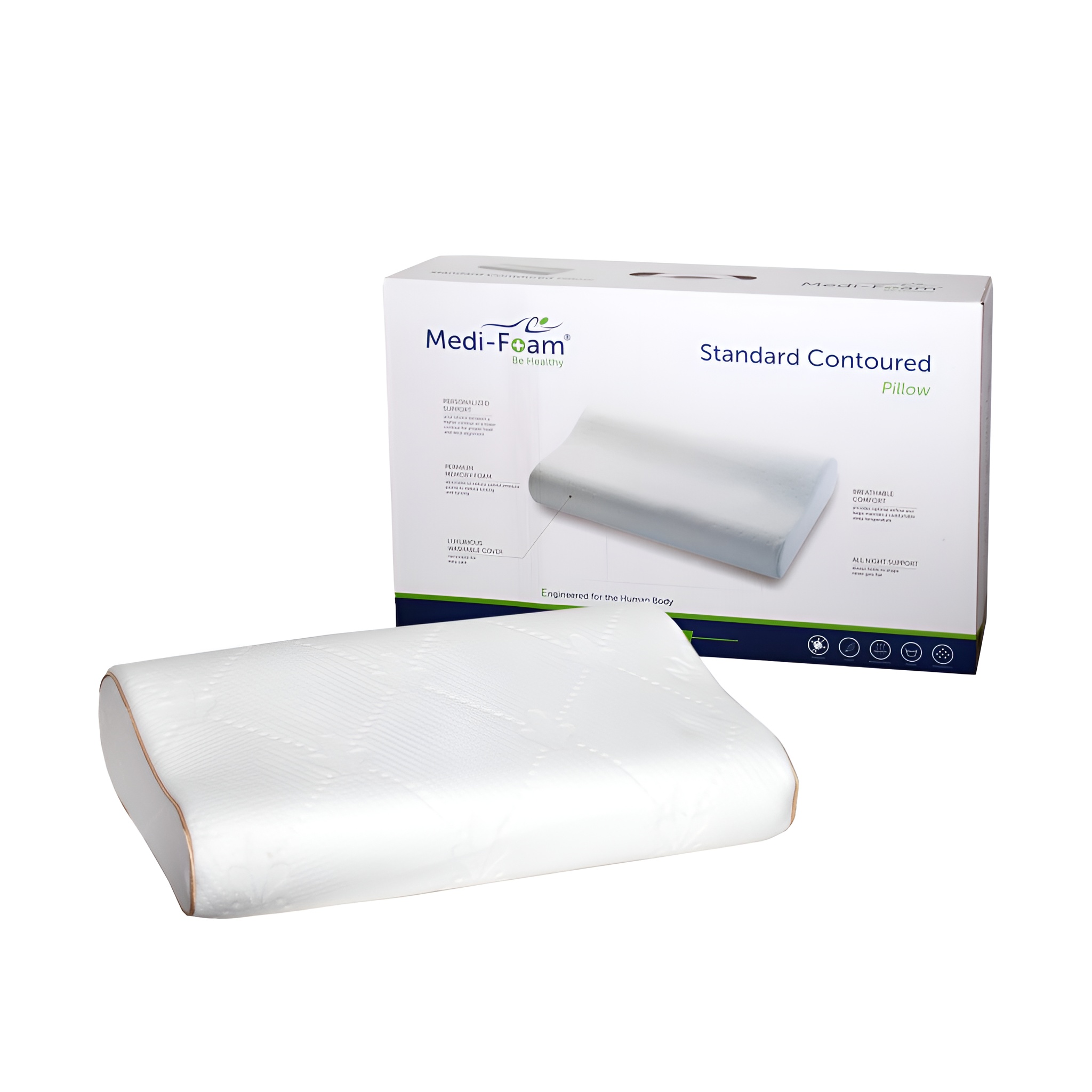 بالشت طبی موج‌دار مدی فوم سایز ایکس لارج برای خواب راحت