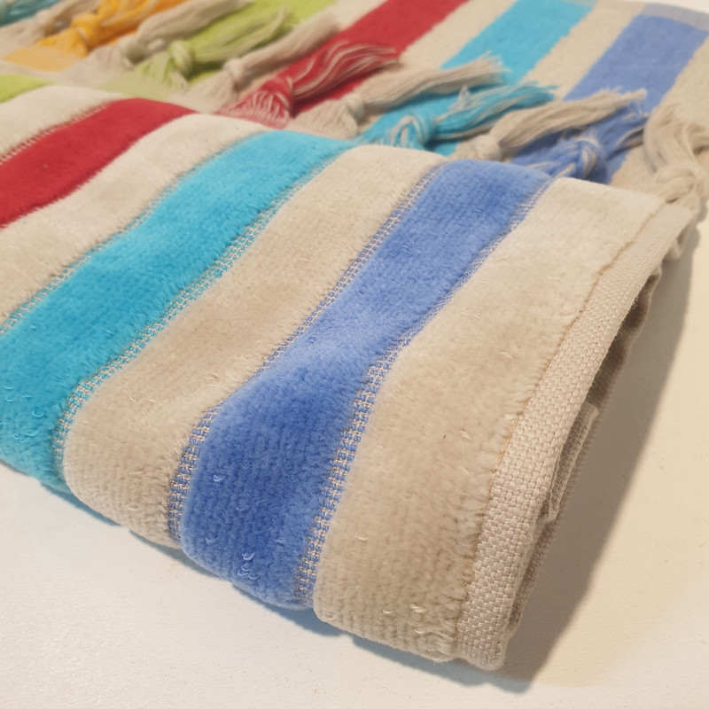 حوله نخی آذرریس تبریز سایز 40×80 مدل زارا