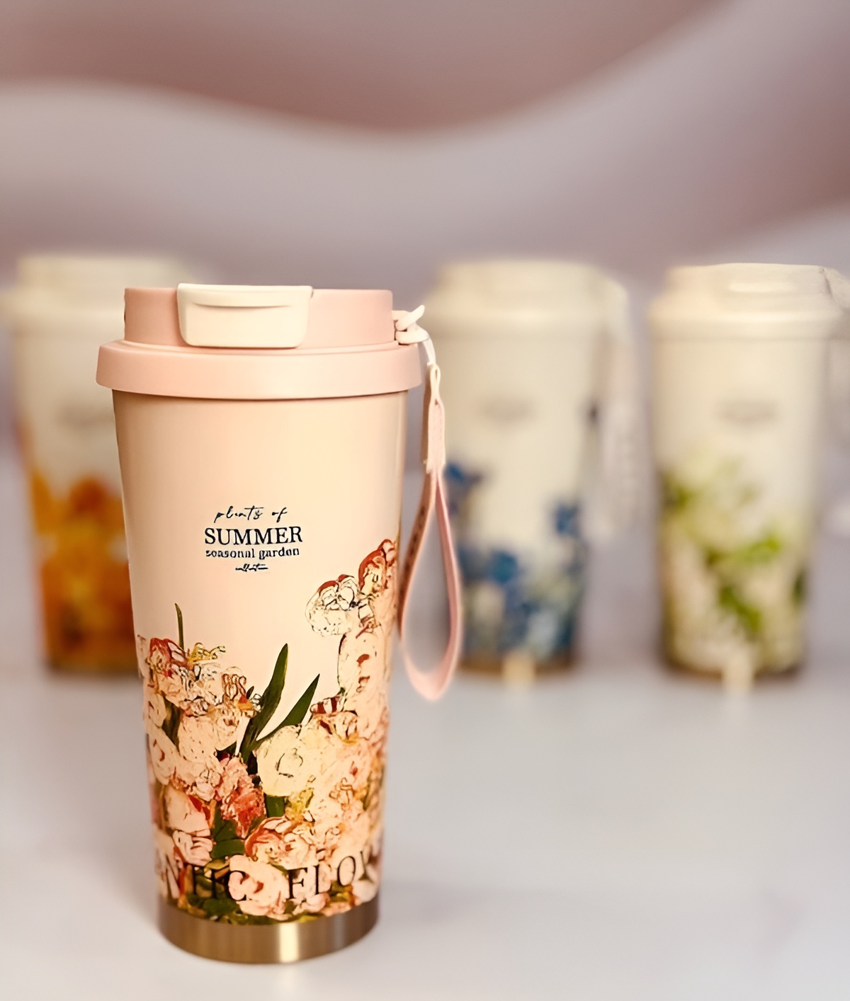 تراول ماگ سبک و کاربردی طرح گاردن برای سفر و محل کار