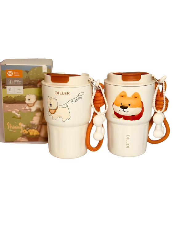 تراول ماگ دیلر با طرح سگ و استخوان فانتزی