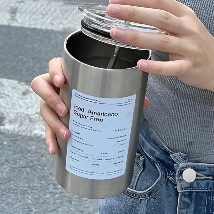 ماگ بزرگ استیل نی‌دار اورجینال