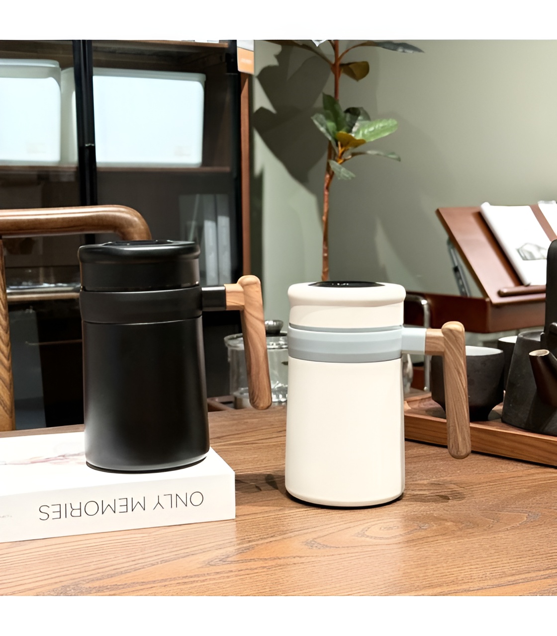 فلاسک کادویی دسته بامبو برند DIYI مناسب هدیه