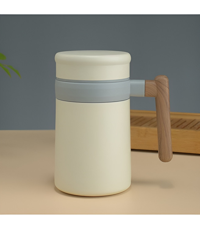 فلاسک DIYI با دسته بامبو برای نوشیدنی گرم