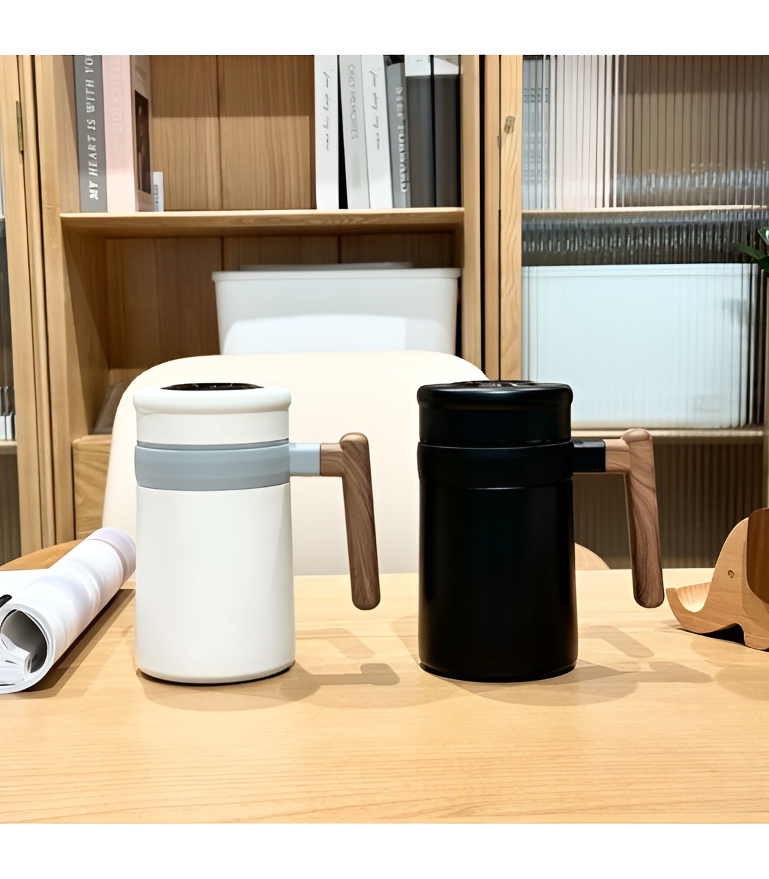 فلاسک کادویی DIYI با دسته بامبو شیک و مدرن