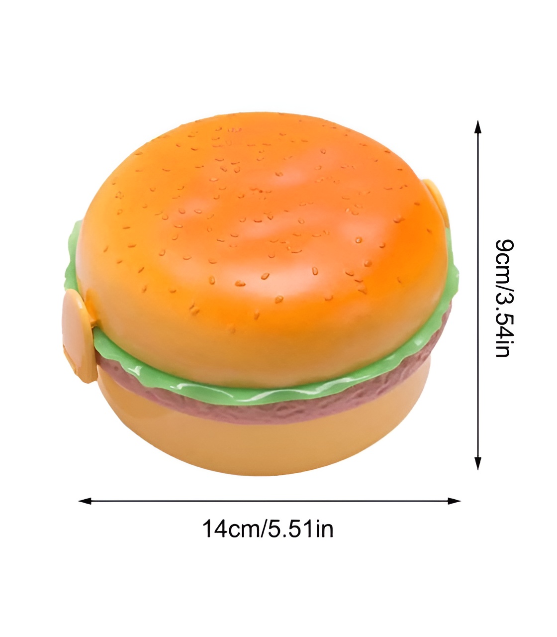 ظرف غذای طرح همبرگر مناسب مدرسه و محل کار