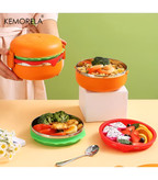 ظرف غذا و لانچ باکس طرح همبرگر فانتزی و جذاب