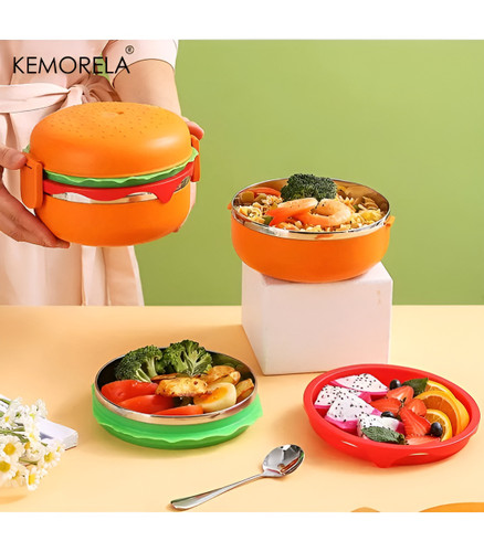 ظرف غذا و لانچ باکس طرح همبرگر فانتزی و جذاب