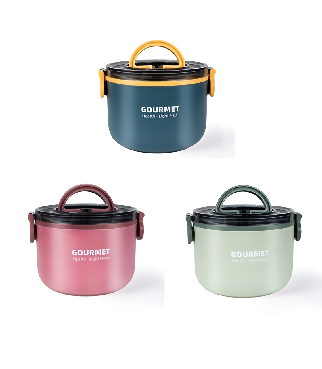 ظرف غذای دوطبقه پلاستیکی Gourment مناسب سفر و محل کار