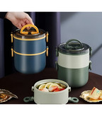 ظرف غذا دوطبقه پلاستیکی Gourment برای مدرسه و محل کار