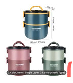 ظرف غذای دوطبقه Gourment مناسب نگهداری گرم و سرد