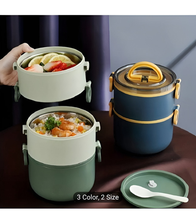 ظرف غذا دوطبقه Gourment با کیفیت بالا و قابل شستشو