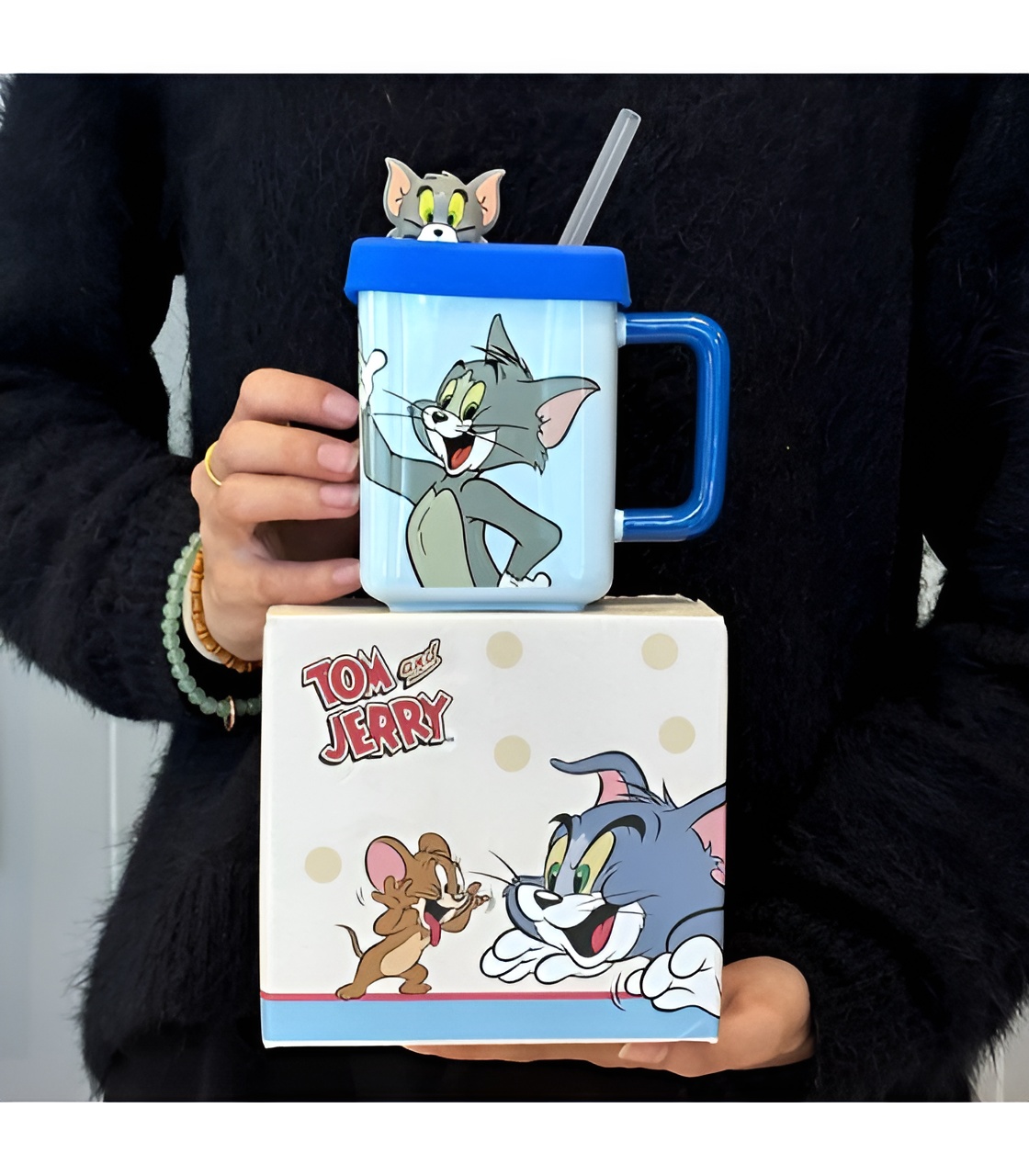 ماگ فانتزی نی‌دار تام و جری مناسب هدیه