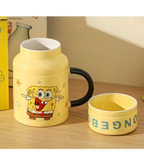 ماگ درب لیوانی طرح باب اسفنجی و پاتریک اورجینال