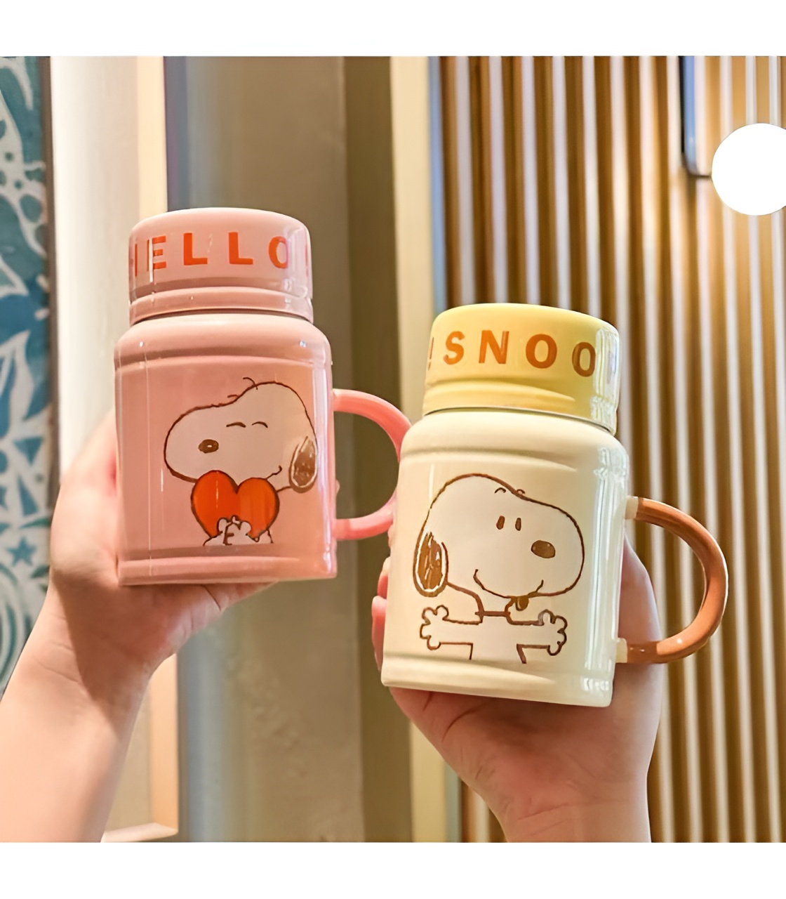 ماگ دربدار سرامیکی اسنوپی اورجینال