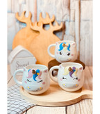 ماگ سرامیکی یونیکورن با شاخ برجسته