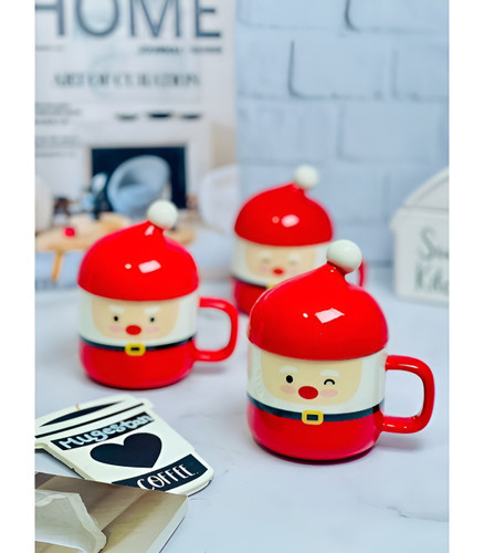 ماگ بابانوئل سرامیکی با کلاه بوقی فانتزی