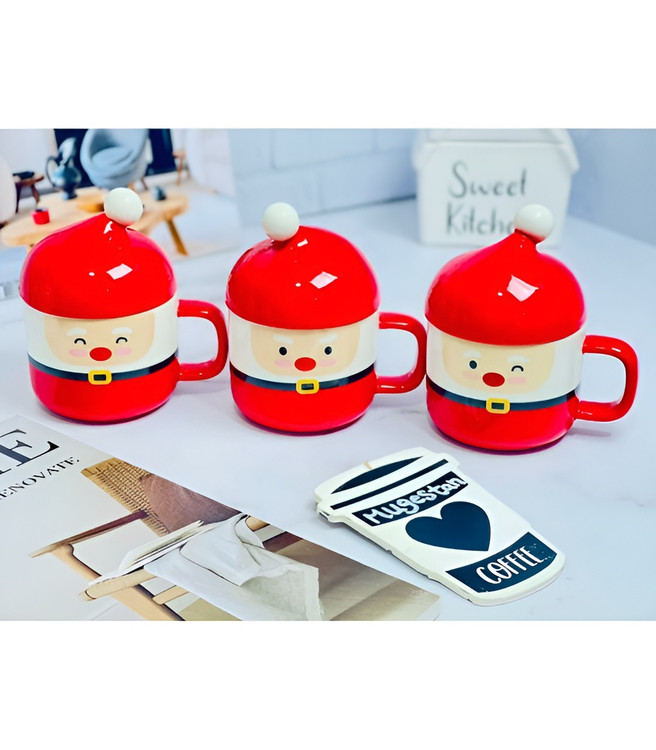 ماگ بابانوئل سرامیکی فانتزی مخصوص جشن کریسمس