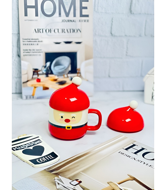 ماگ کریسمسی بابانوئل کلاه بوقی برای نوشیدنی گرم