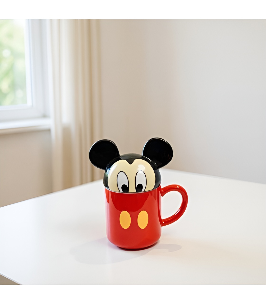 ماگ سرامیکی میکی موس دیزنی با طرح برجسته و گوش‌دار