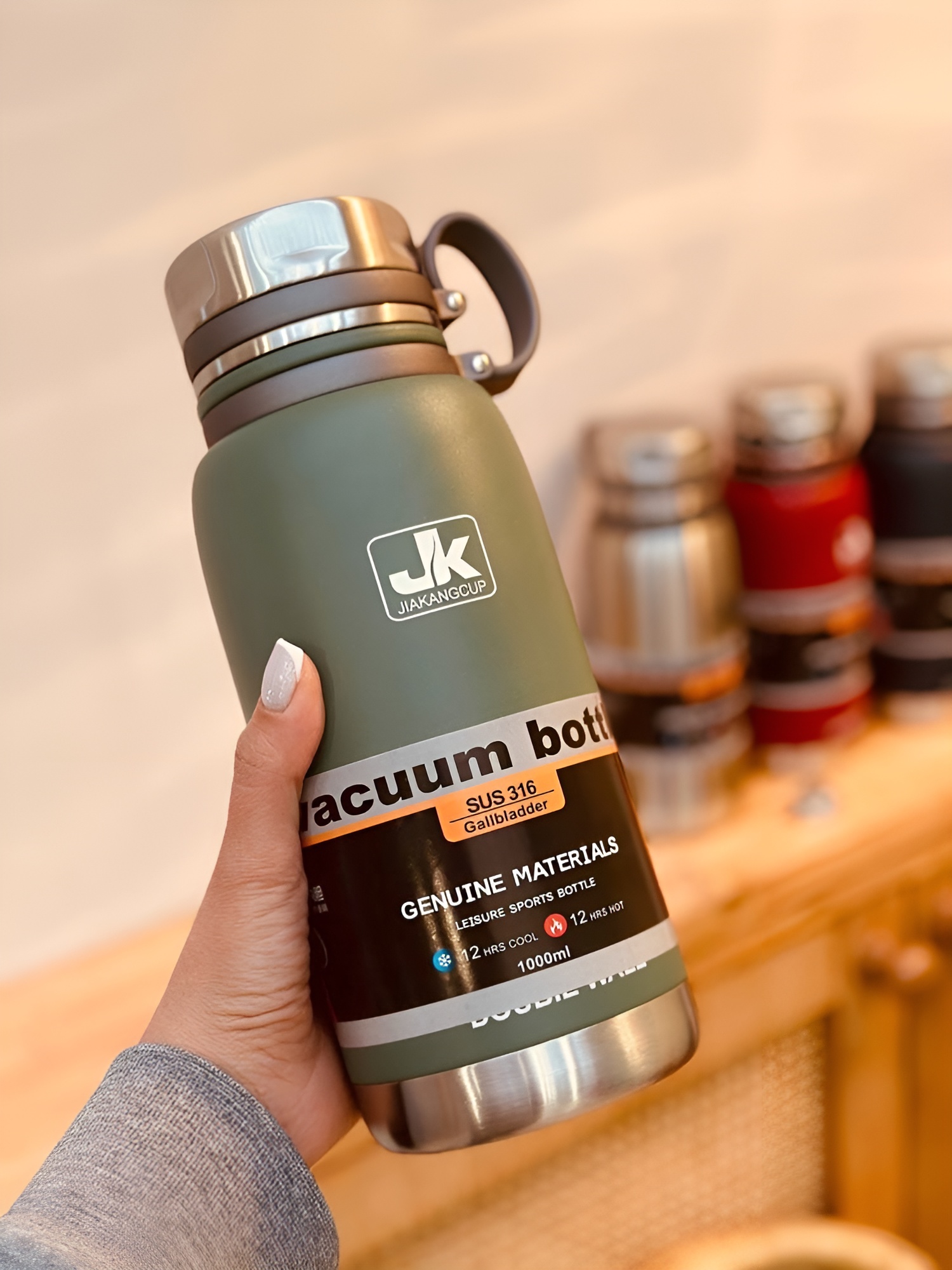 فلاسک JK دسته دار با کاور شیک