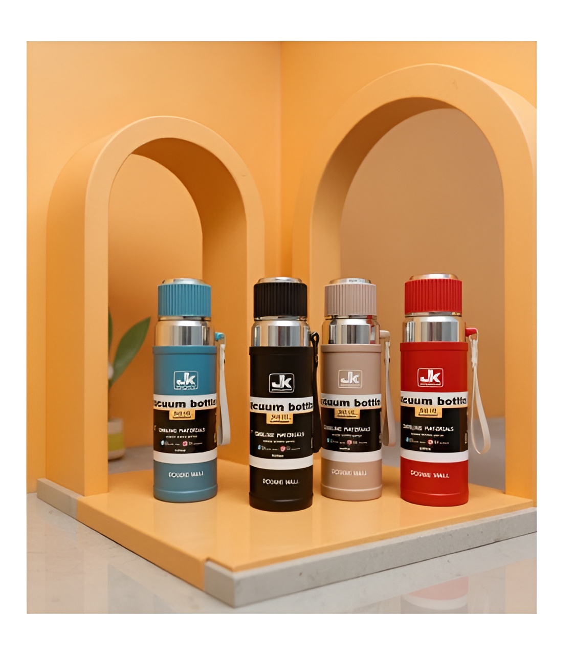 فلاسک استیل روکش چرمی JK مقاوم