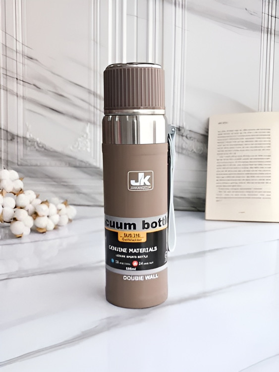 فلاسک استیل بند چرمی مقاوم ۱ لیتری