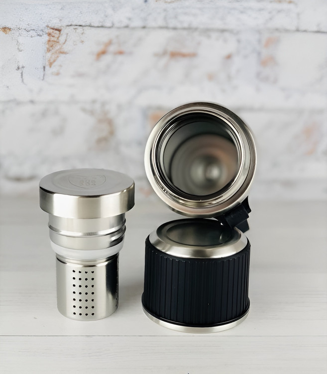 فلاسک استیل چرمی JK ضد زنگ