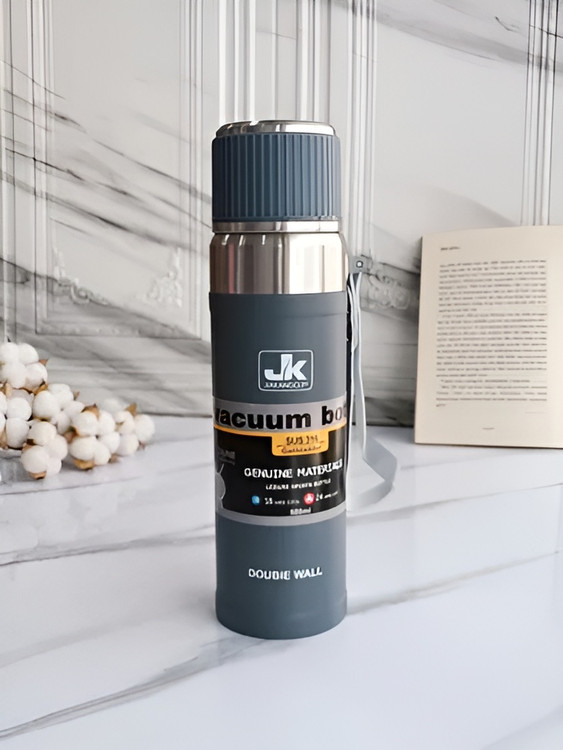 فلاسک ۱ لیتری JK با بند چرمی مقاوم