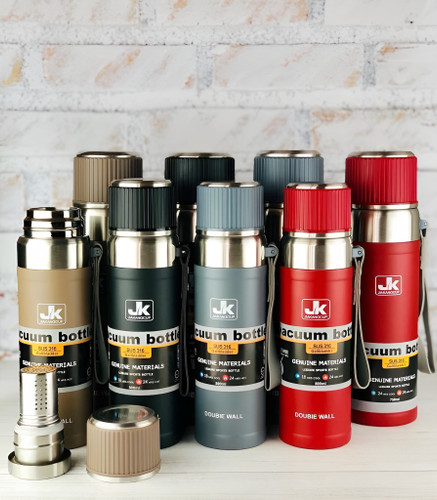 فلاسک بند چرمی برند JK ظرفیت ۱۰۰۰ میل